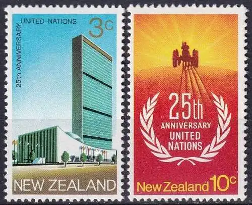 NEUSEELAND 1970 Mi-Nr. 541/42 ** MNH