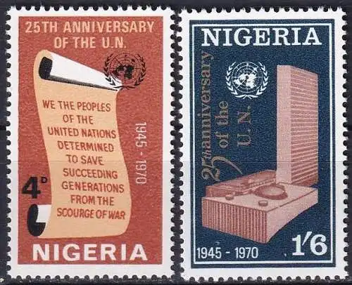 NIGERIA 1970 Mi-Nr. 235/36 ** MNH