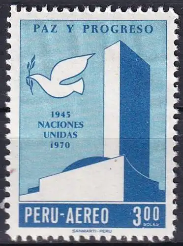 PERU 1970 Mi-Nr. 771 ** MNH