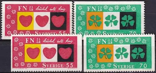 SCHWEDEN 1970 Mi-Nr. 690/91 AC ** MNH