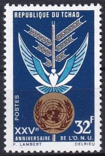 TCHAD 1970 Mi-Nr. 337 ** MNH