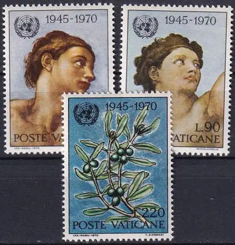 VATIKAN 1970 Mi-Nr. 569/71 ** MNH