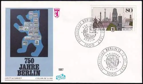 BERLIN 1987 Mi-Nr. 776 FDC