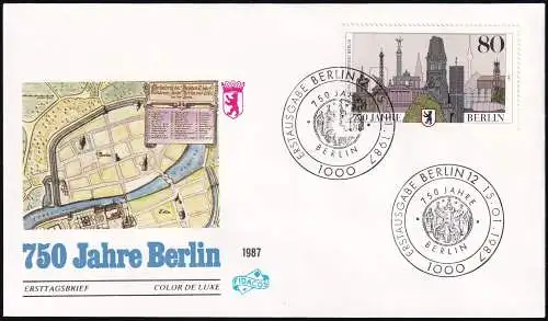 BERLIN 1987 Mi-Nr. 776 FDC