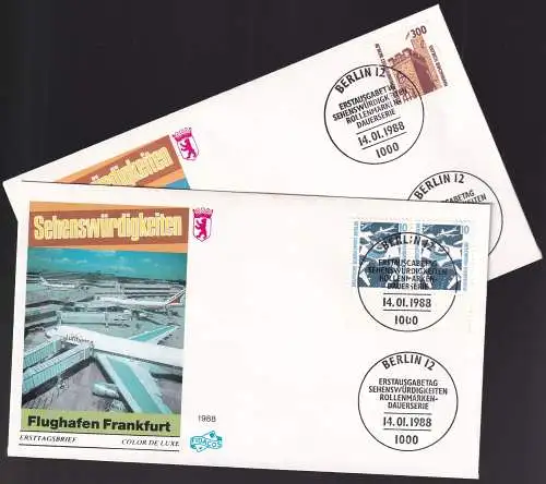 BERLIN 1988 Mi-Nr. 798/99 FDC