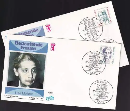 BERLIN 1988 Mi-Nr. 811/12 FDC