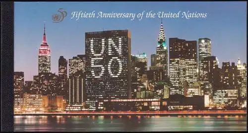 UNO NEW YORK 1995 Mi-Nr. MH 1 Markenheft/booklet ** MNH