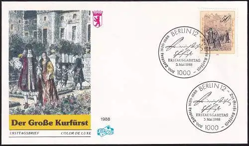 BERLIN 1988 Mi-Nr. 813 FDC