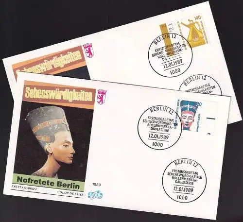 BERLIN 1989 Mi-Nr. 831/32 FDC Seitenränder