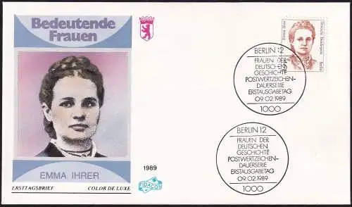 BERLIN 1989 Mi-Nr. 833 FDC