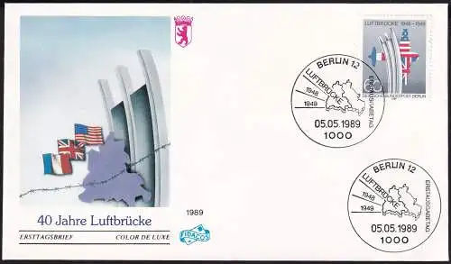 BERLIN 1989 Mi-Nr. 842 FDC