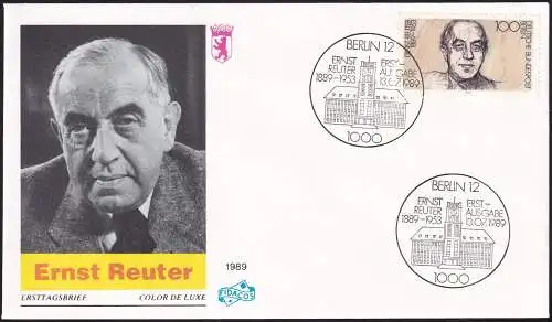 BERLIN 1989 Mi-Nr. 846 FDC