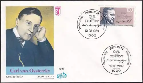 BERLIN 1989 Mi-Nr. 851 FDC