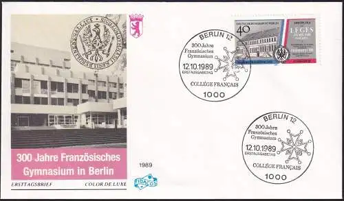 BERLIN 1989 Mi-Nr. 856 FDC