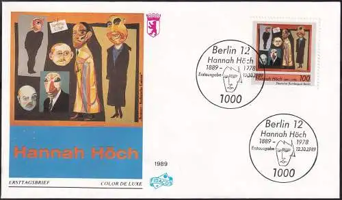 BERLIN 1989 Mi-Nr. 857 FDC