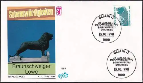 BERLIN 1990 Mi-Nr. 863 FDC
