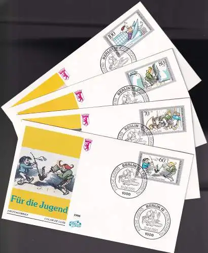 BERLIN 1990 Mi-Nr. 868/71 FDC