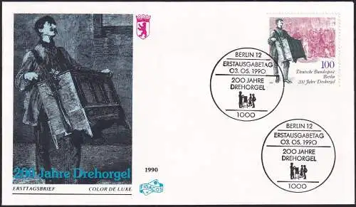 BERLIN 1990 Mi-Nr. 872 FDC
