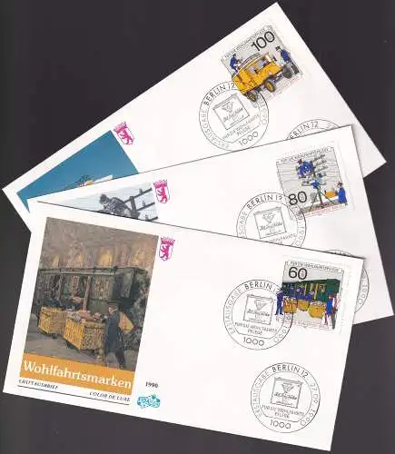 BERLIN 1990 Mi-Nr. 876/78 FDC