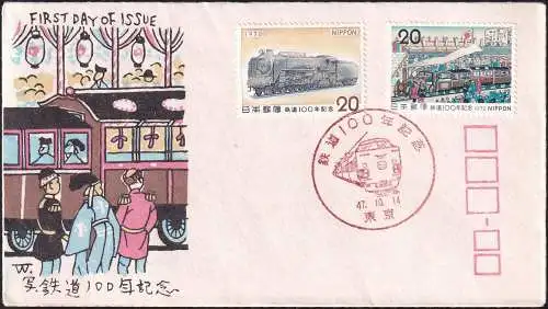 JAPAN 1972 Mi-Nr. 1164/65 FDC