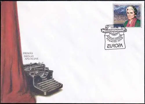 LETTLAND 1996 Mi-Nr. 423 FDC