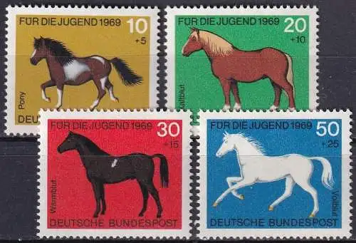 DEUTSCHLAND 1969 Mi-Nr. 578/81 ** MNH