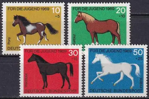 DEUTSCHLAND 1969 Mi-Nr. 578/81 ** MNH