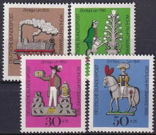 DEUTSCHLAND 1969 Mi-Nr. 604/07 ** MNH