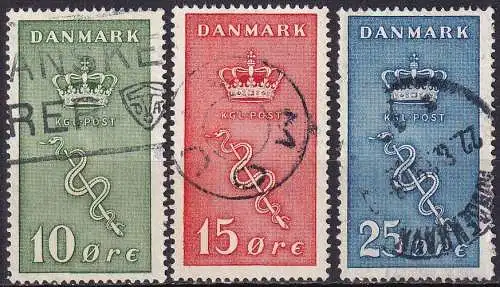 DÄNEMARK 1929 Mi-Nr. 177/79 o used