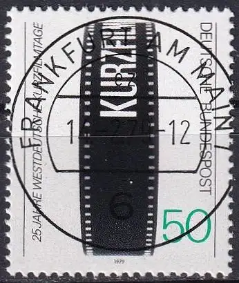 DEUTSCHLAND 1979 Mi-Nr. 1003 o used - aus Abo