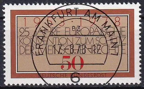DEUTSCHLAND 1978 Mi-Nr. 979 o used