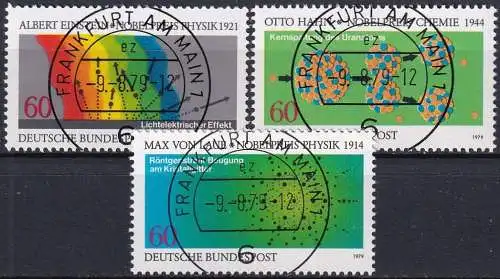 DEUTSCHLAND 1979 Mi-Nr. 1019/21 o used