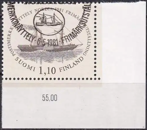 FINNLAND 1981 Mi-Nr. 880 Eckrand o used - aus Abo