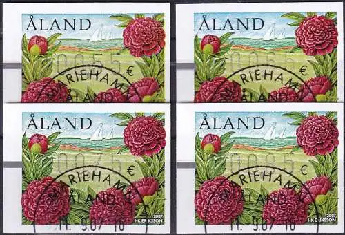 ALAND 2007 Mi-Nr. ATM 18 Satz 1 Automatenmarken o used - aus Abo