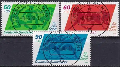 DEUTSCHLAND 1980 Mi-Nr. 1046/48 o used - aus Abo