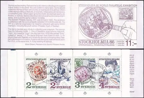 SCHWEDEN 1986 Mi-Nr. MH 111 Markenheft/booklet o used