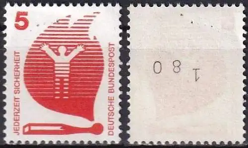 DEUTSCHLAND 1971 Mi-Nr. 694 A Ra ** MNH