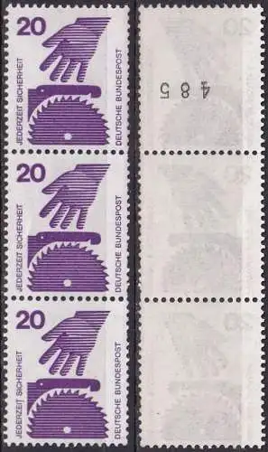 DEUTSCHLAND 1972 Mi-Nr. 696 A Ra ** MNH