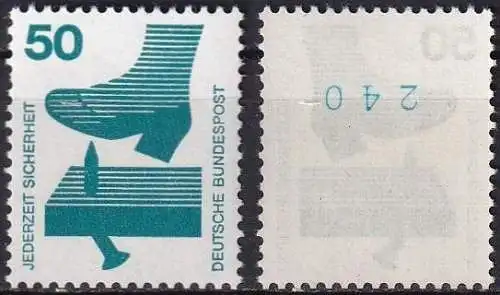 DEUTSCHLAND 1972 Mi-Nr. 700 A Rd ** MNH