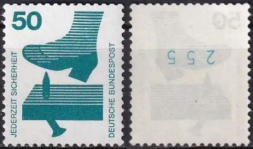 DEUTSCHLAND 1972 Mi-Nr. 700 A Rd ** MNH