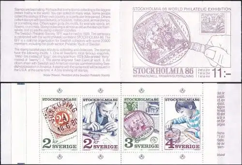 SCHWEDEN 1986 Mi-Nr. MH 111 Markenheft/booklet ** MNH