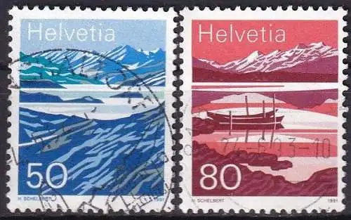 SCHWEIZ 1991 Mi-Nr. 1459/60 o used