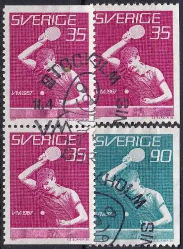 SCHWEDEN 1967 Mi-Nr. 578/79 CDD o used - aus Abo