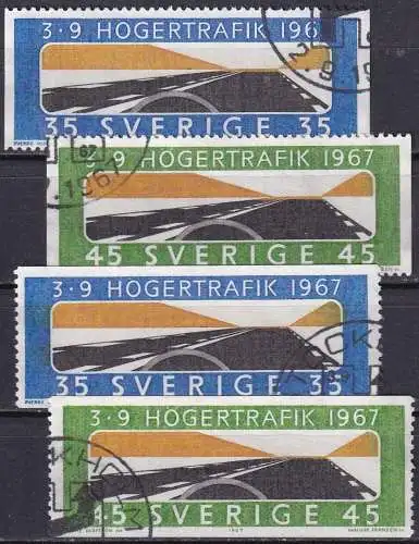 SCHWEDEN 1967 Mi-Nr. 588/89 AC o used - aus Abo