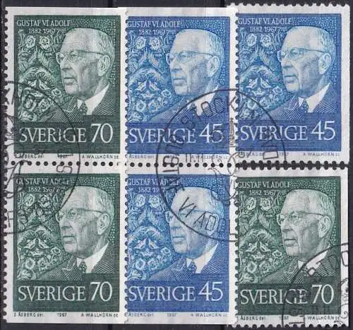 SCHWEDEN 1967 Mi-Nr. 594/95 CDD o used - aus Abo