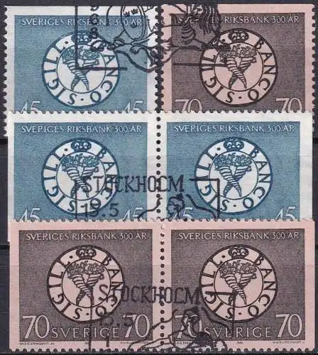 SCHWEDEN 1968 Mi-Nr. 603/04 ADD o used - aus Abo