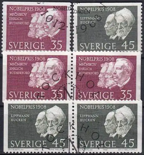 SCHWEDEN 1968 Mi-Nr. 626/27 ADD o used - aus Abo