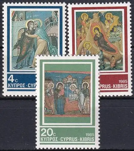 ZYPERN 1985 Mi-Nr. 648/50 ** MNH