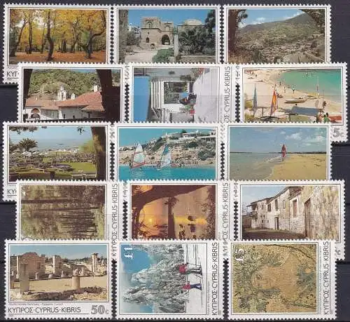 ZYPERN 1985 Mi-Nr. 626/40 ** MNH