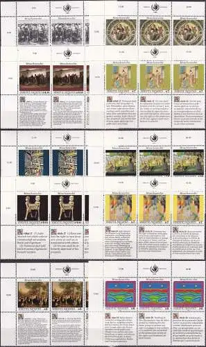 UNO WIEN 1989-93 Mi-Nr. 96/97 + 108/09 + 123/24 + 139/40 +  150/51 ** MNH Menschenrechte